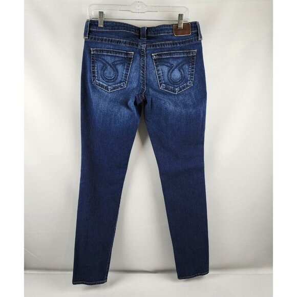 Big Star Jeans Womens 29L Blue Vintage Mid Rise Dark Wash Jeans (29x32) XSW2392 - Picture 7 of 11